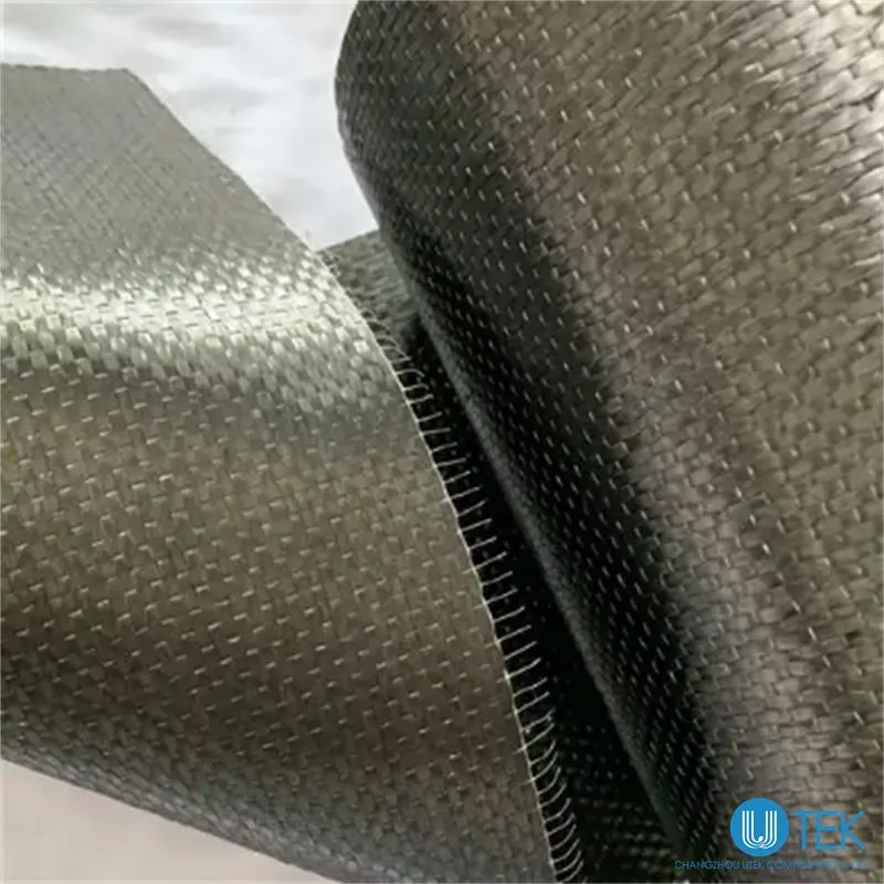 100% 200 300GSM High Modulus Unidirectional Carbon Fiber Fabric Reinforced Concrete for Building Materials