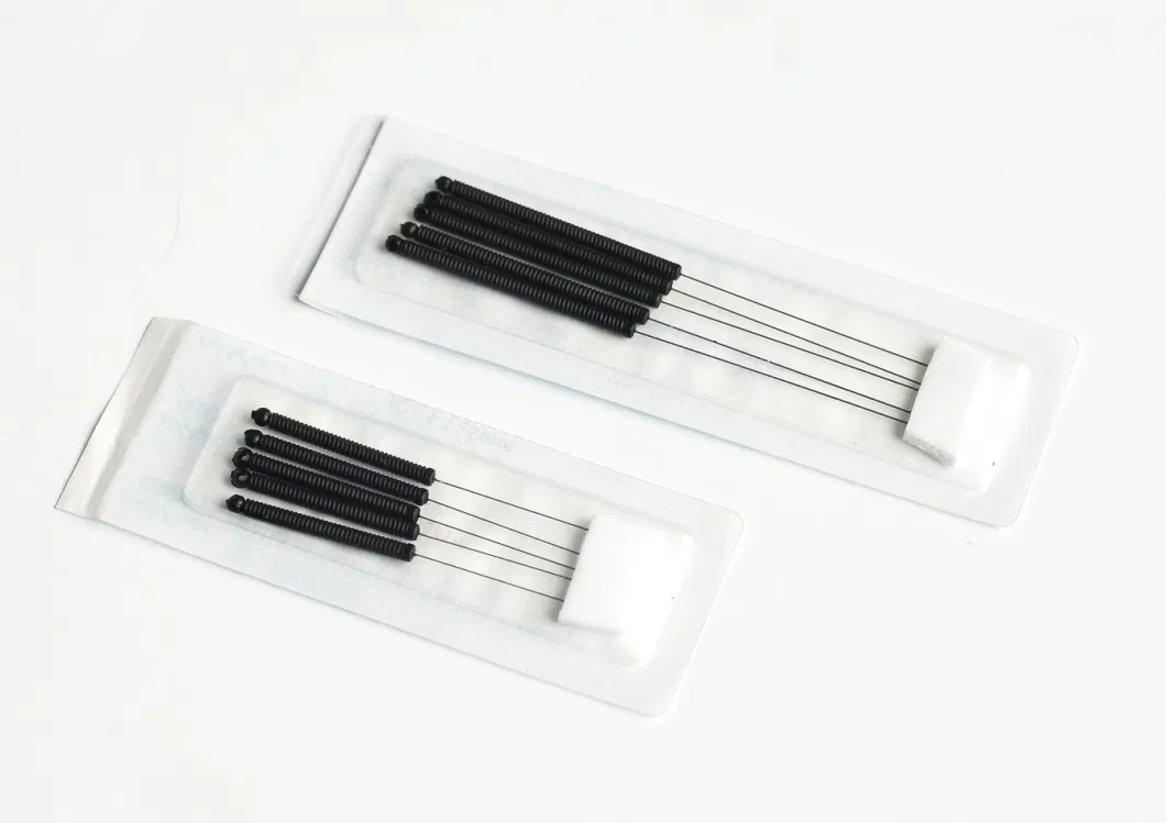 Disposable Spring Handle Acupuncture Needle with Guide Tube for Beginners