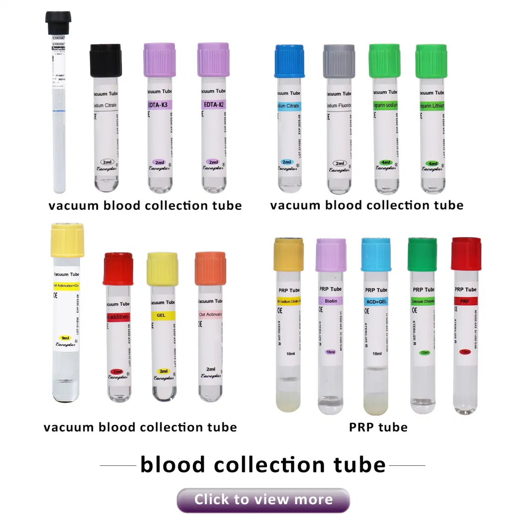 Siny Made in China Disposable Vacuum Blood Collection Tube with Gel
