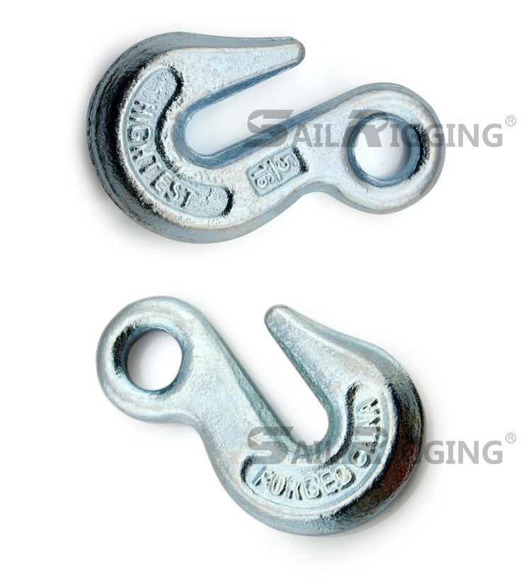 Carbon Steel Lifting Galvanized Chain Eye Grab Hook