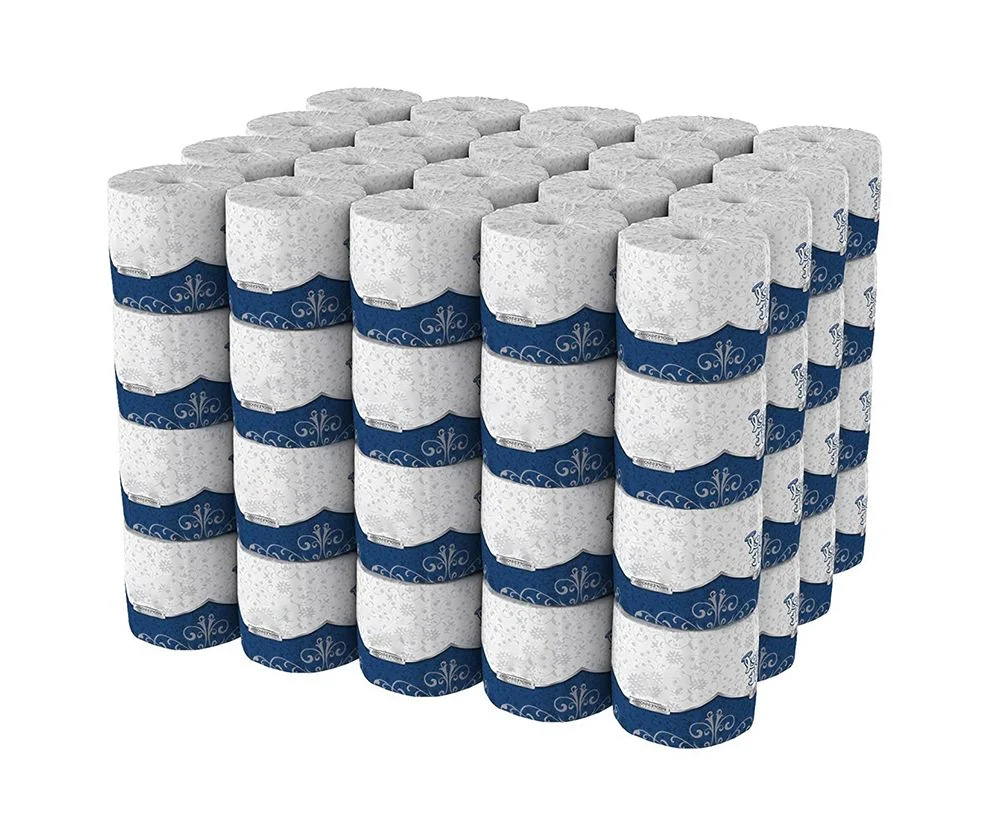 Virgin Wood Pulp Custom Print Tissue Roll High Quality Toilet Tissue Sanitary Paper