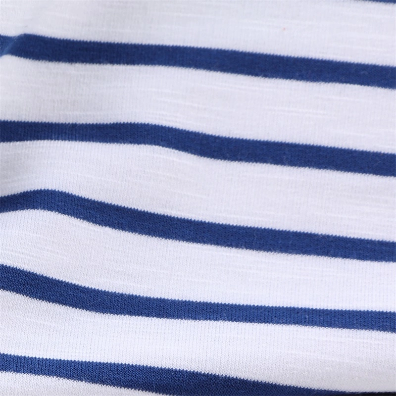 Yigao Textile Yarn Dyed Stripes Polyester Rayon Spandex Slubby Terry Knitted Fabric