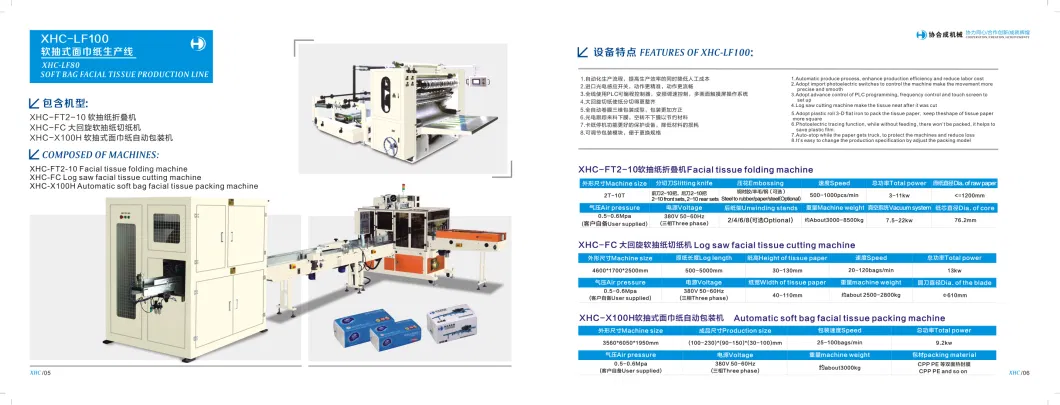 Automatic Hand Towel Paper Soft Facial Tissue Packing Packaging Machine