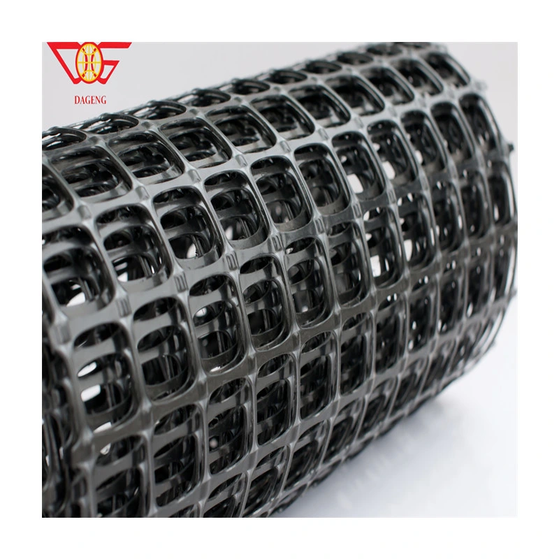 Factory Price Plastic Polypropylene PP Biaxial Grid Mesh Geogrids for Construction