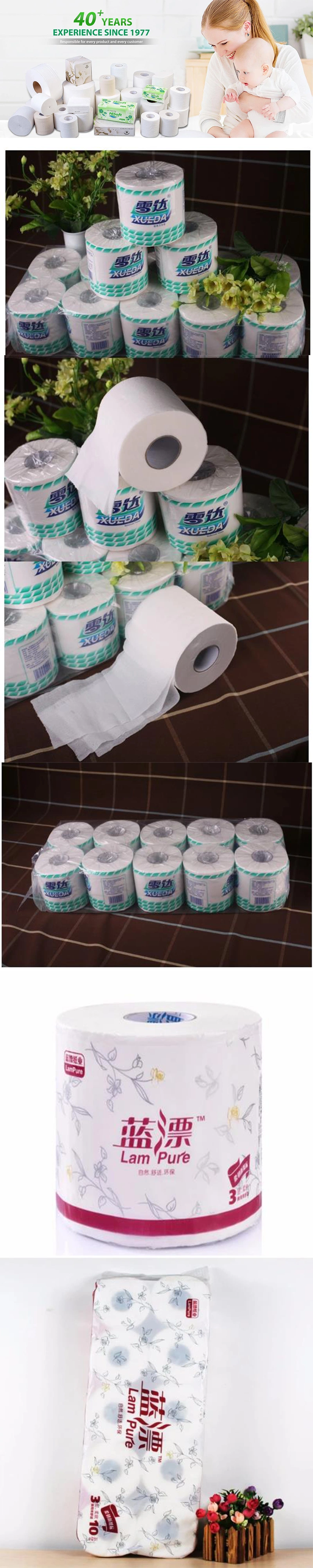 Chinese Factory Supply Tissue White Toilet Paper Wholesale