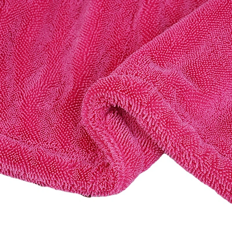 1200GSM 40*40cm Microfiber Cleaning Product Twisted Braids Car Washing Towel