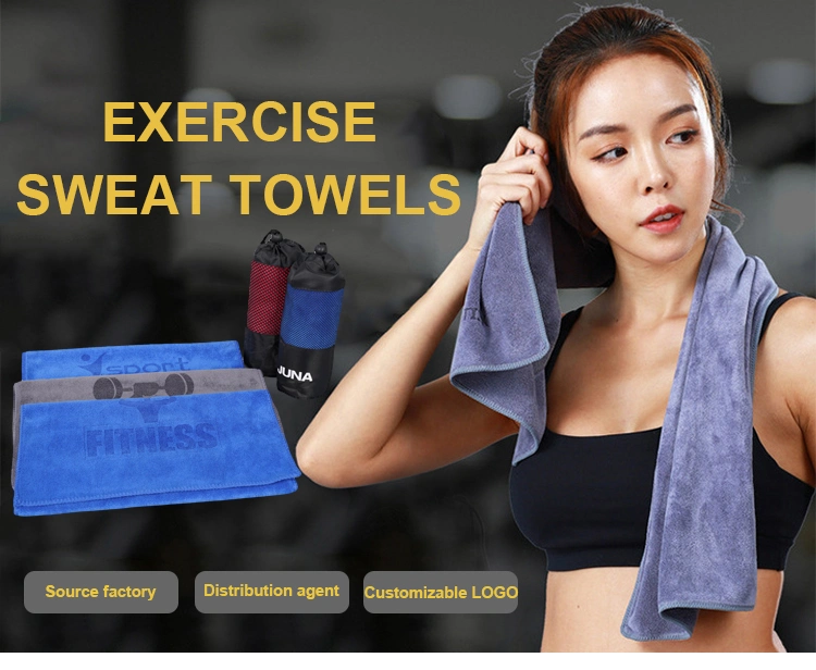 Recycled Microfiber Gym Towel Antibacterial Terry Cloth Gym Microfibre Towels