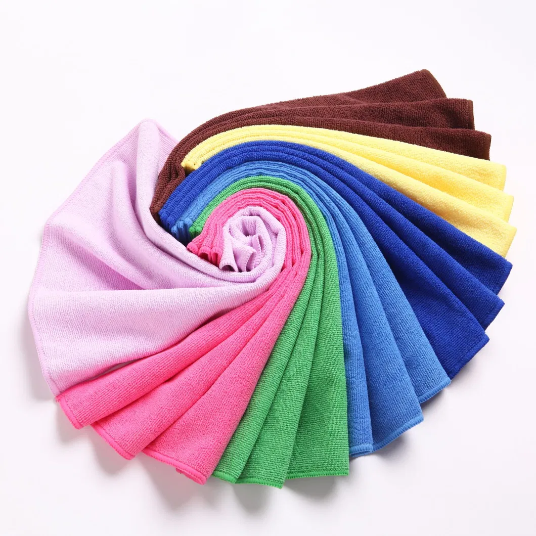 Multi-Purporse Microfiber Cleaning Towels with Different Parameters and Sizes, Warp Knitted Microfibre Cleaning Towels