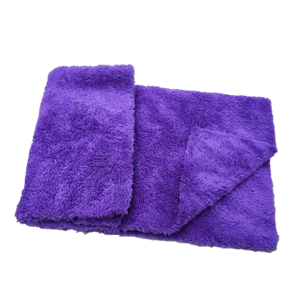 Soft 40X40cm 300GSM 400GSM 500GSM 600GSM Car Care Products Ultrasonic Cutting Edgeless Microfiber Cleaning Cloth Auto Detailing Towel for Car, Kitchen, Home