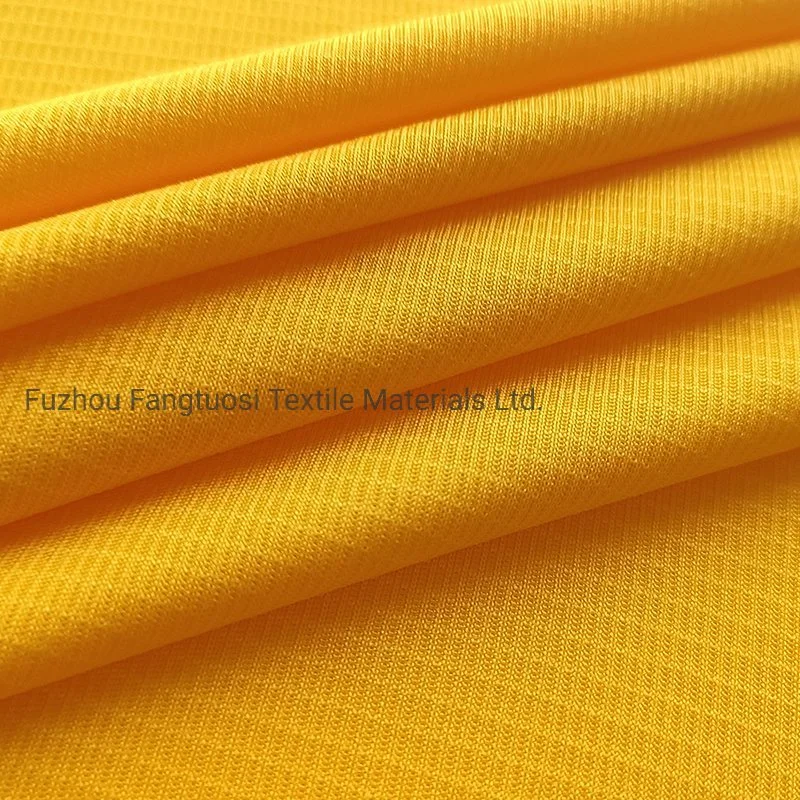 100% Polyester Grid Mesh Dry Fit Sport Knitted Fabric for Activewear