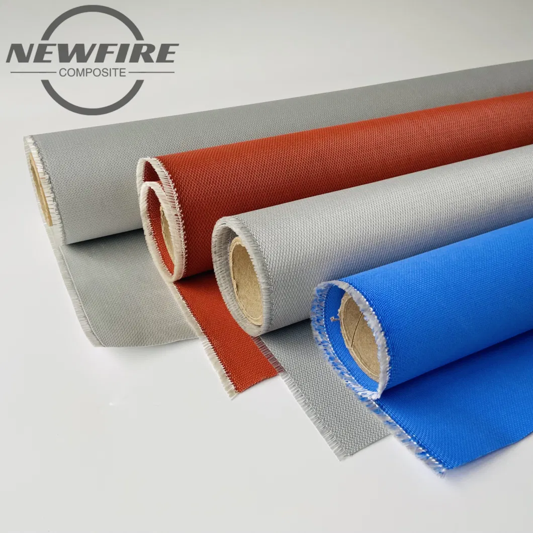 0.8mm Glass Fiber High Temperature Resistance Polyurethane PU Coated Fiberglass Cloth for Fire and Smoke Protection High Quality PU Coated Fibergalss Fabric