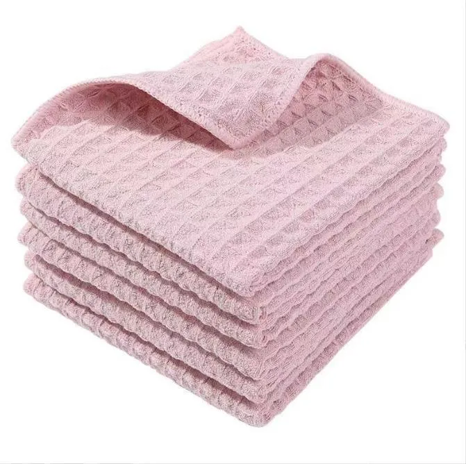 Great Waffle Kitchen Household Microfibre Absorbent Dishwashing Cleaning Cloth