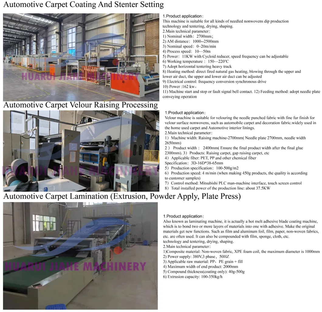 Felt Trunk Lining Fabric Production Machine Needle-Punched Carpet for Car Car Wheel Fender Loom, Textile Manufacturing Machine Composite Felt Non-Woven Fabric