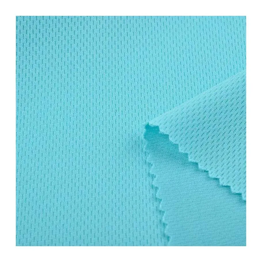 100 Polyester Anti Static Carbon Fiber Knit Bird Eye Mesh Fabric