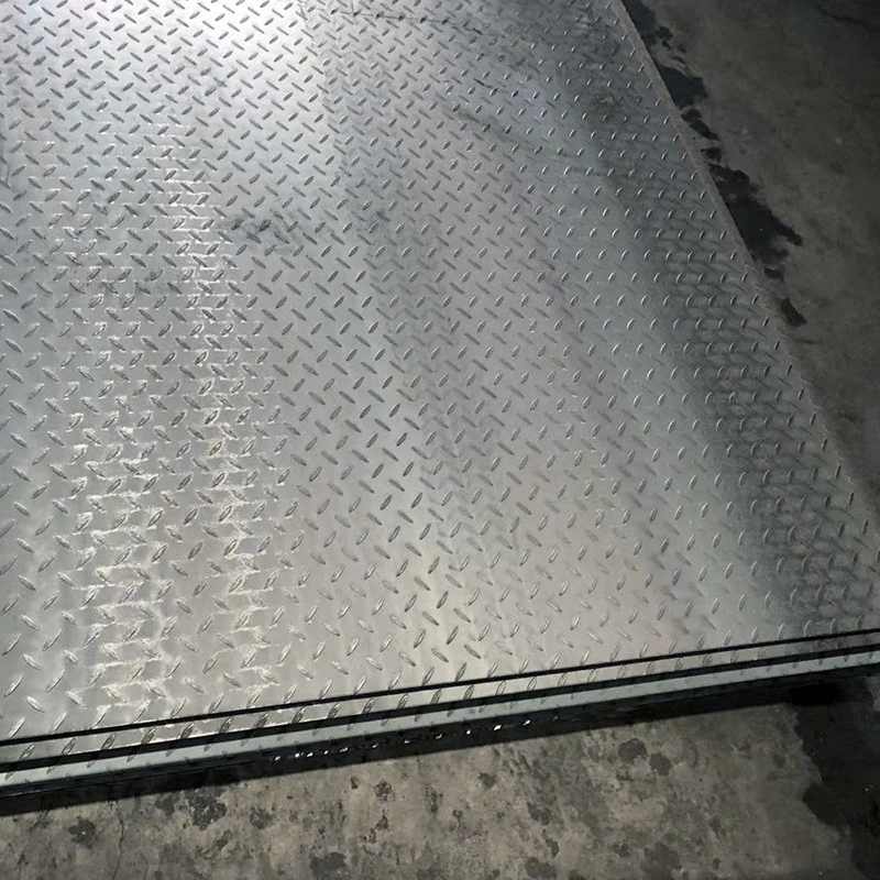 Ms Mild Iron Alloy Metal Tear Drop Chequered Ss400 A36 Hot Cold Rolled High Strength Customize Abrasion Carbon Checkered Hr Steel Embossed Sheet Plate