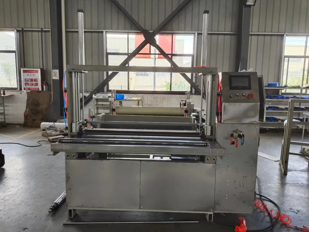 Automatic High Speed Non-Woven Paper Roll Kitchen Towel Roll Slitting Rewinding Perforating Machine