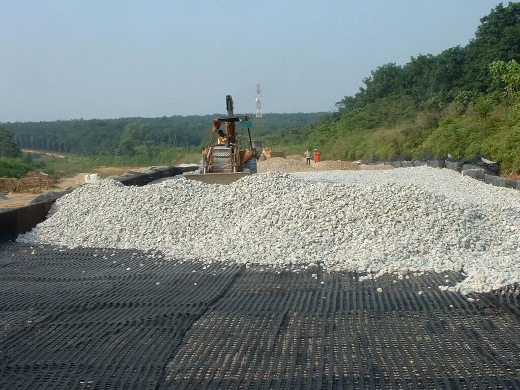 Road Construction Material Biaxial Polyester Geogrid Supplier in China