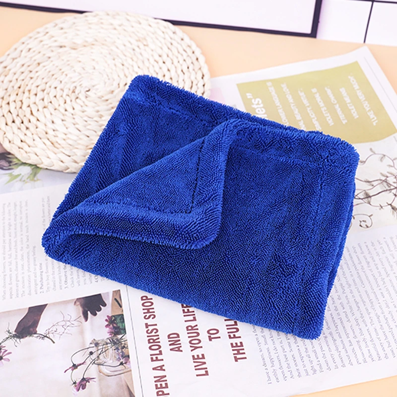 1200GSM 40*40cm Microfiber Cleaning Product Twisted Braids Car Washing Towel