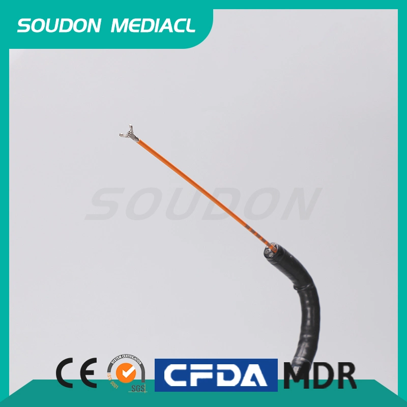 Flexible Operation Non-Stuck Handle Disposable Medical Endoscopic Biopsy Forceps Replaceable Custom Handle Supports OEM