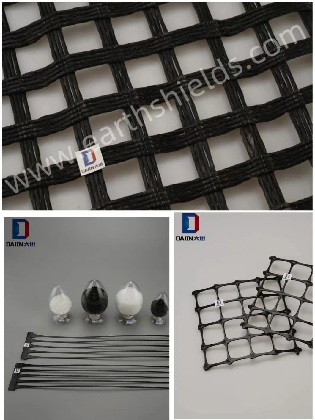 100~100kn HDPE, PP Triaxial Plastic Grids Plastic Grids