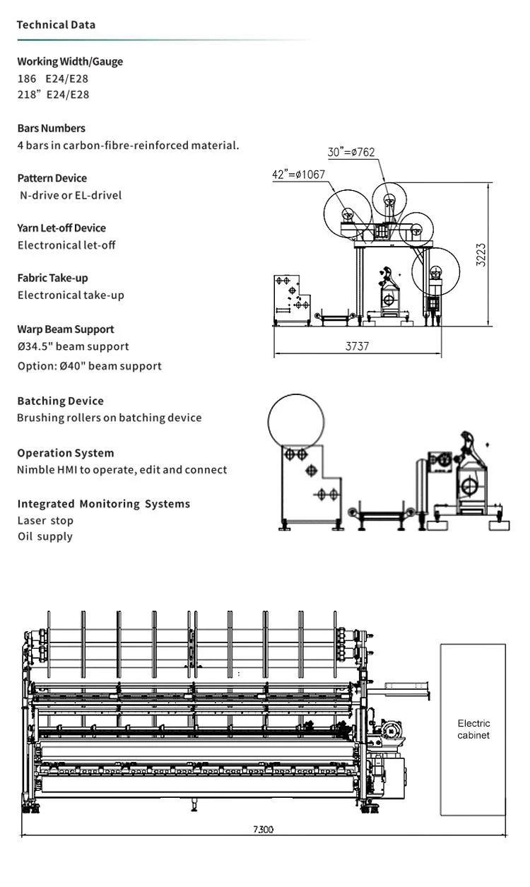 High Speed Terry Warp Knitting Machine for Microfiber Cleaning Terry Towel