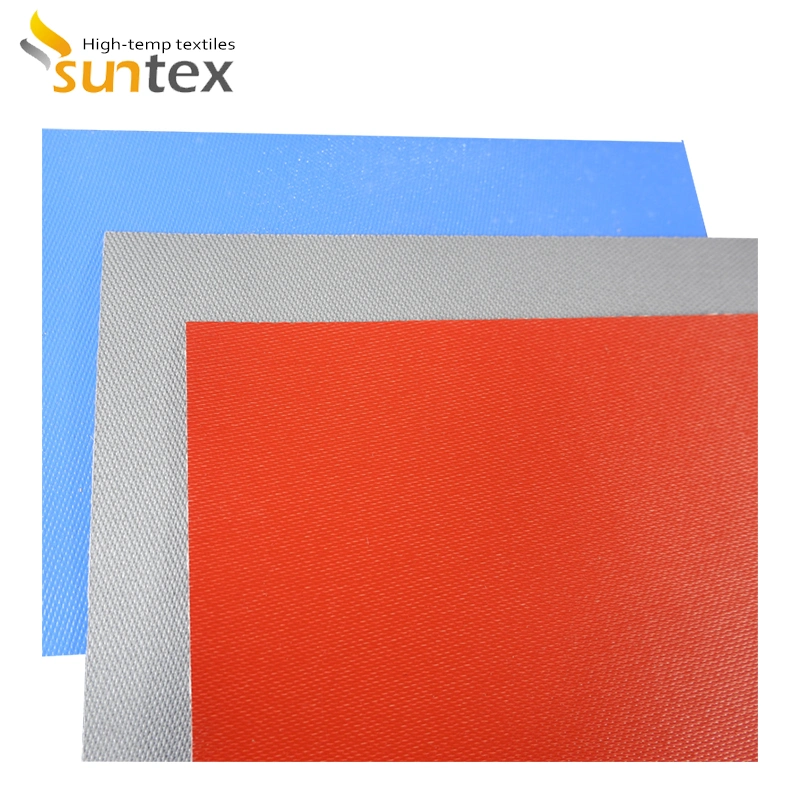 0.4mm Silicone Coated Fiberglass Insulation Fireproof Material Fabric Cloth