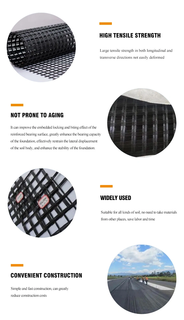 High Tensile Strength Basalt Fiber Geogrid