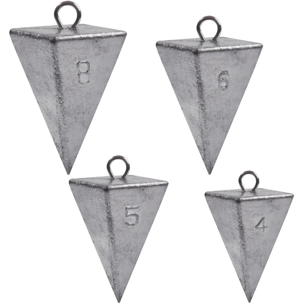 Ocean Saltwater Gear Tackle Pyramid Fishing Equipment Accessories Triangular Weights Sinkers