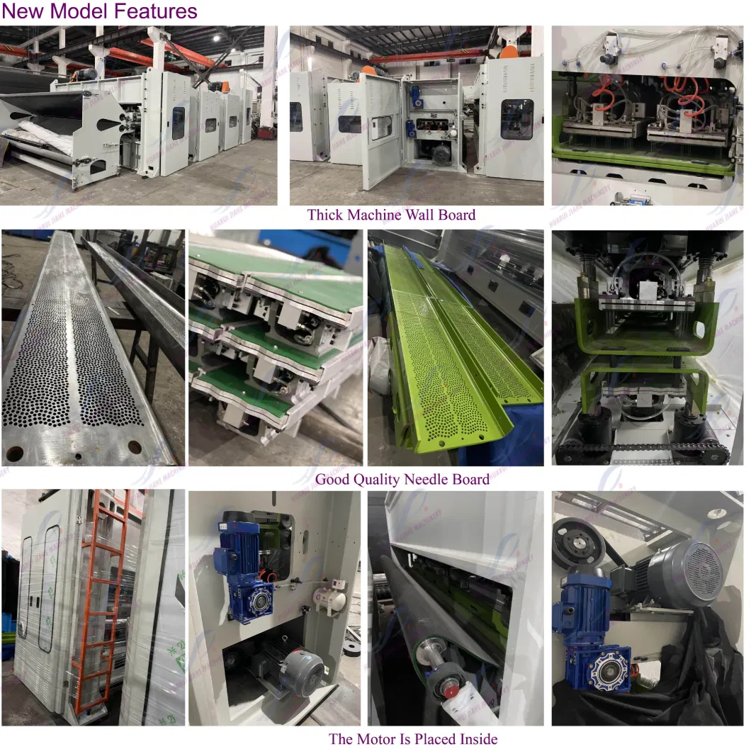 Nonwoven Polyester Jacquard 3D Pattern Carpet Making Machine Needle Punching Velour Rib Structure Production Line MID High Speed Needle Punching Machinery