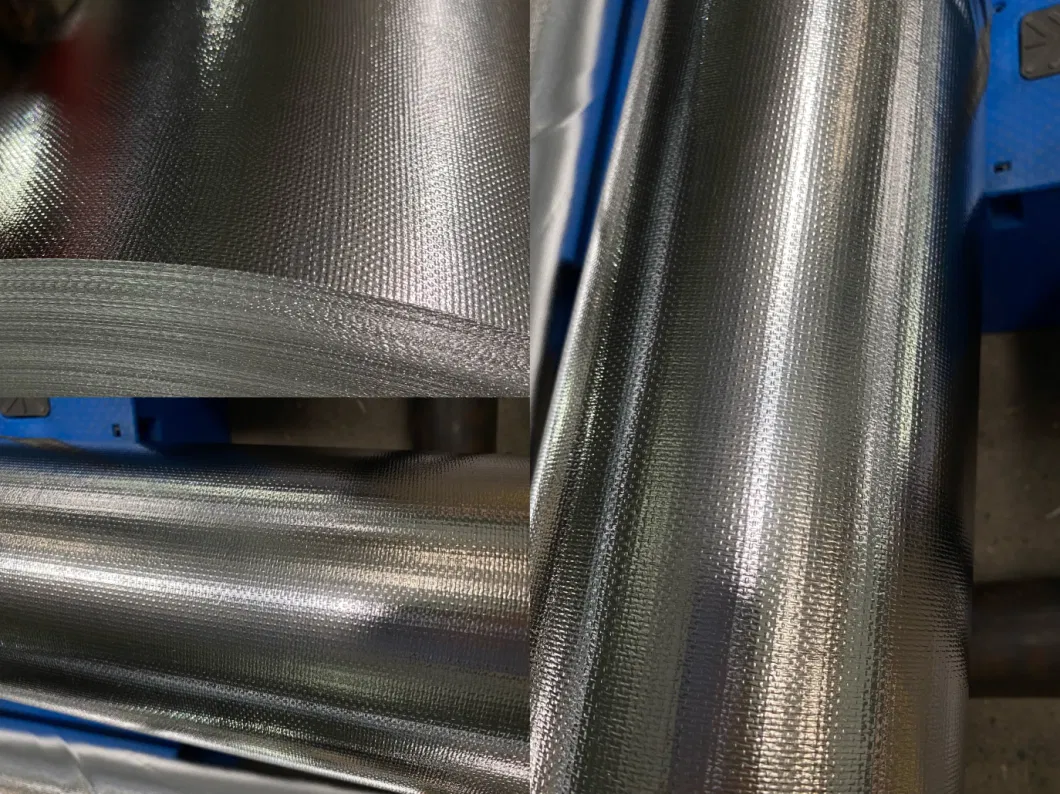 Heat Insulation Aluminum Film Woven Fabric Resistant Woven Fabric Aluminum Foil Composite