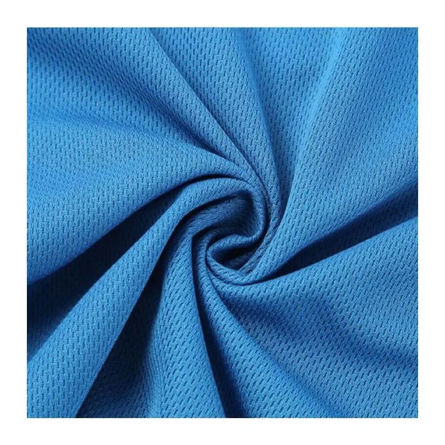 100 Polyester Anti Static Carbon Fiber Knit Bird Eye Mesh Fabric