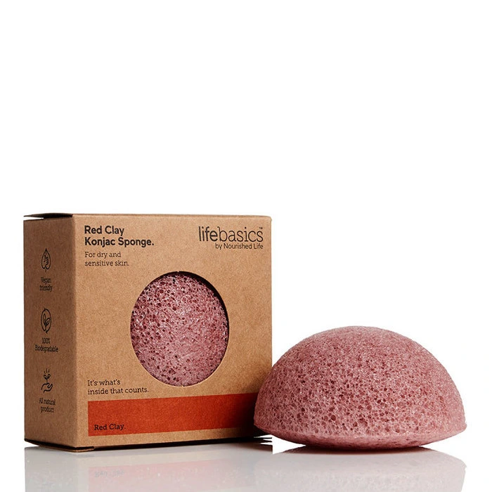 Wz Natural Tear Drop Shape Facial Cleansing Konjac Sponge