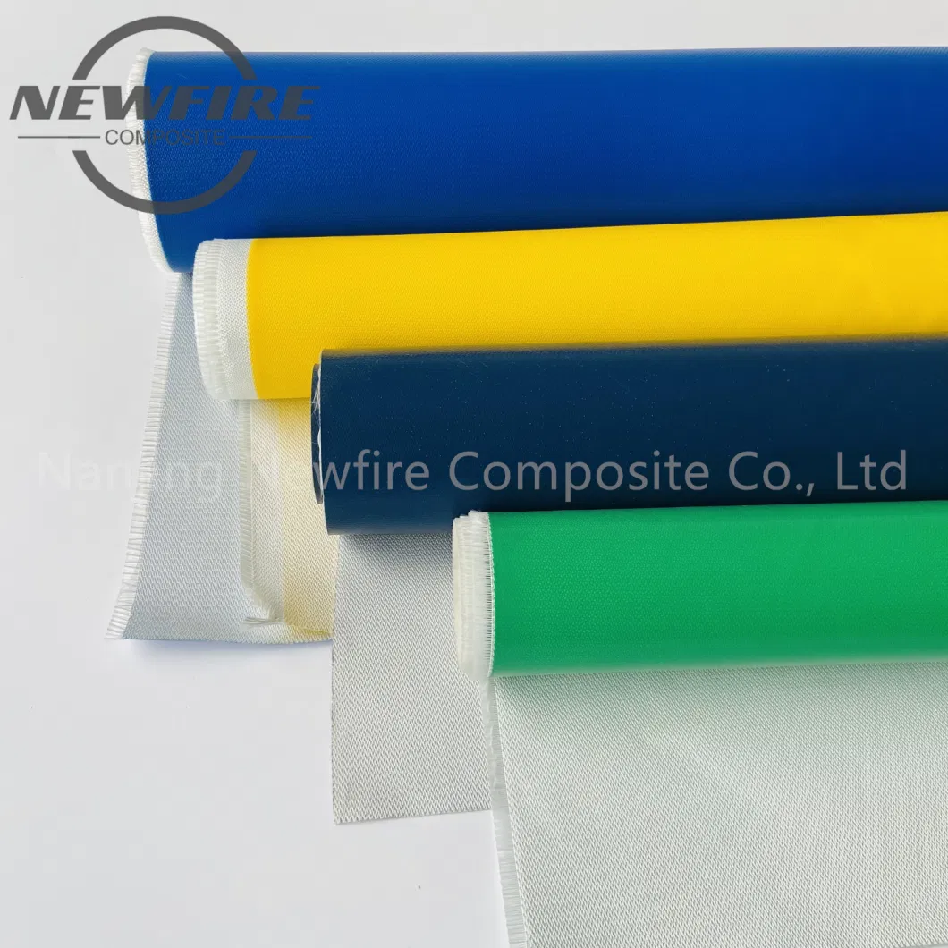 0.6mm Single Sided Medium Alkali Fireproof Cloth Fiberglass Cloth Silicone Coated Fabric Fiberglass Cloth High Quality Silicone Fiberglass Products