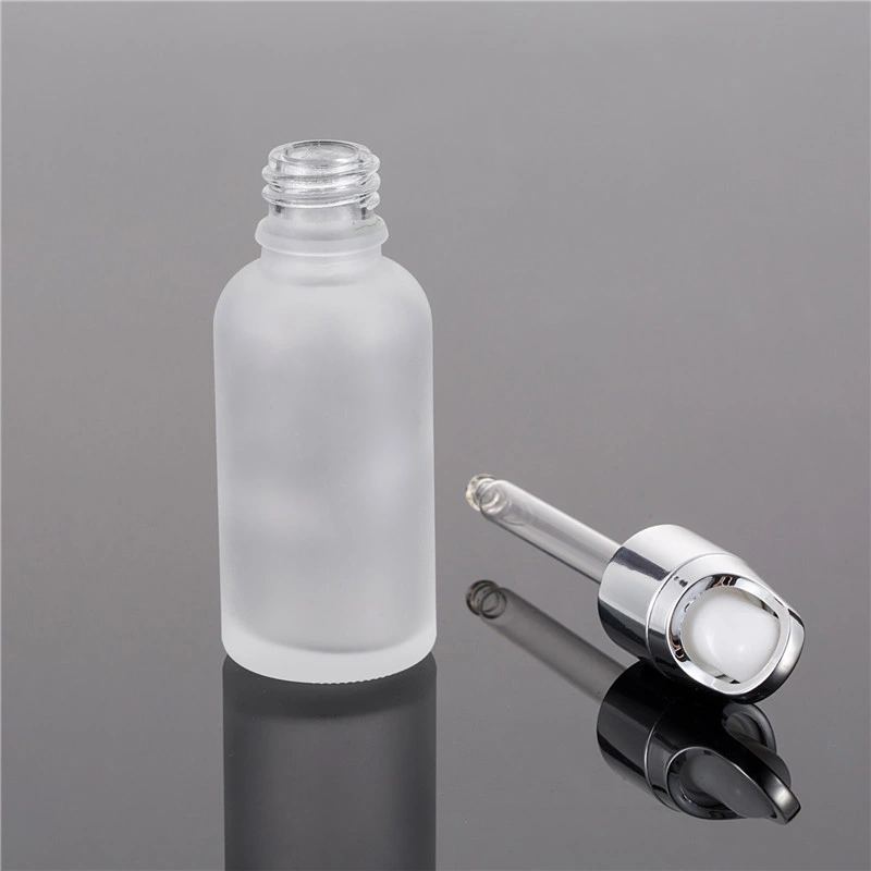 Customize Frosted Essential Oil Glass Dropper Bottle with Dopper