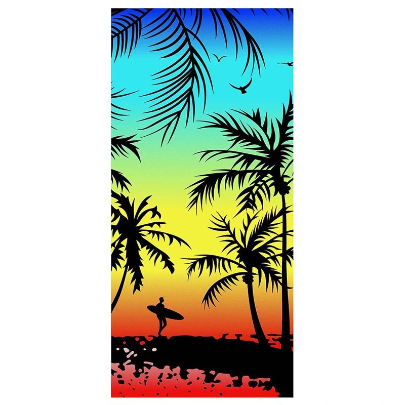 Good Softness and Quick Dry 250GSM-350GSM Warp Knitted Microfiber Beach Towels