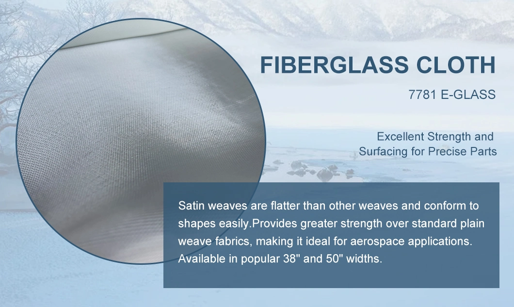 Industrial Hot Sellling Fiberglass Cloth 7781 E-Glass for Electronic and Electrical Equipment/Energy Sector