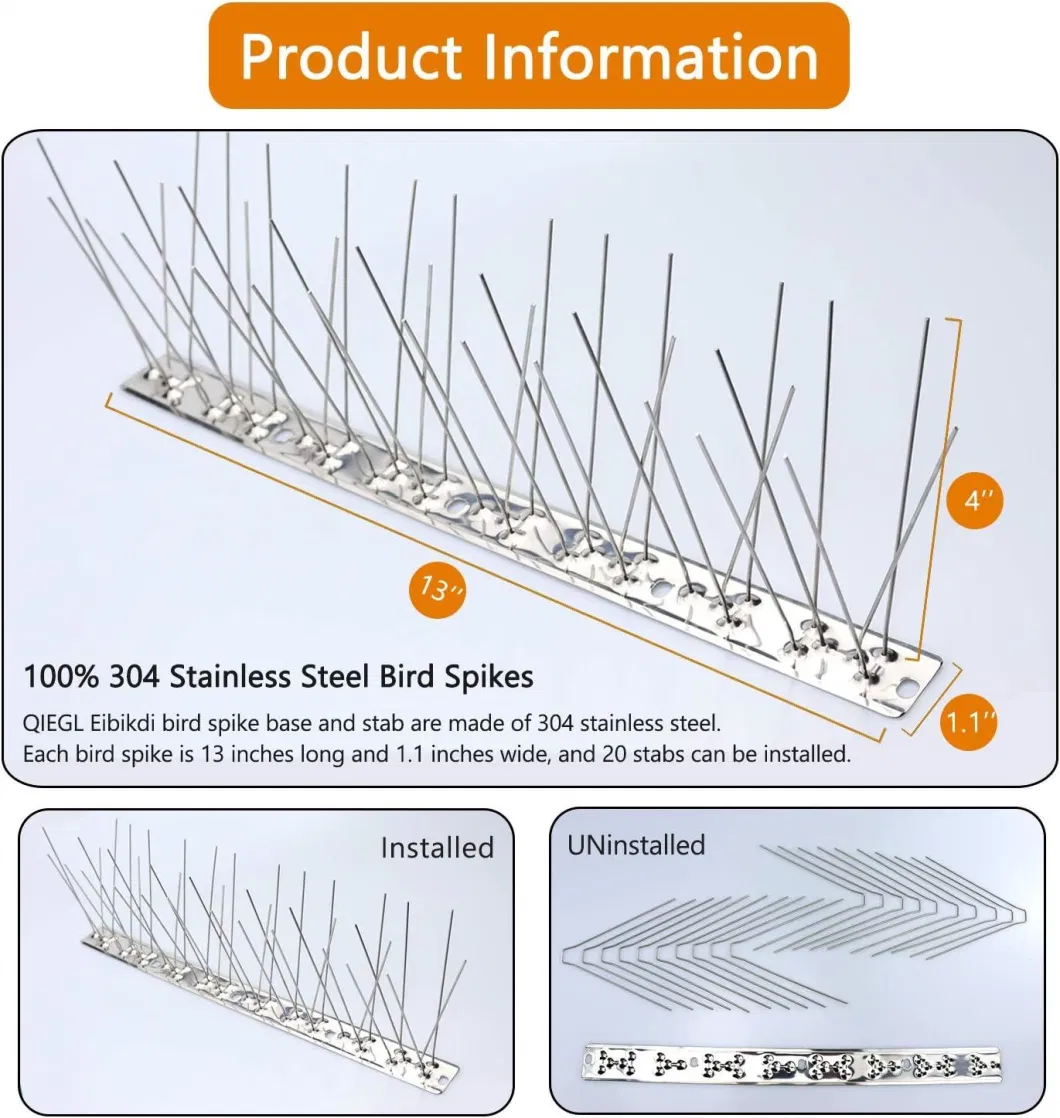 Pest Control Bird Spiker Grade Stainless Steel Made in China