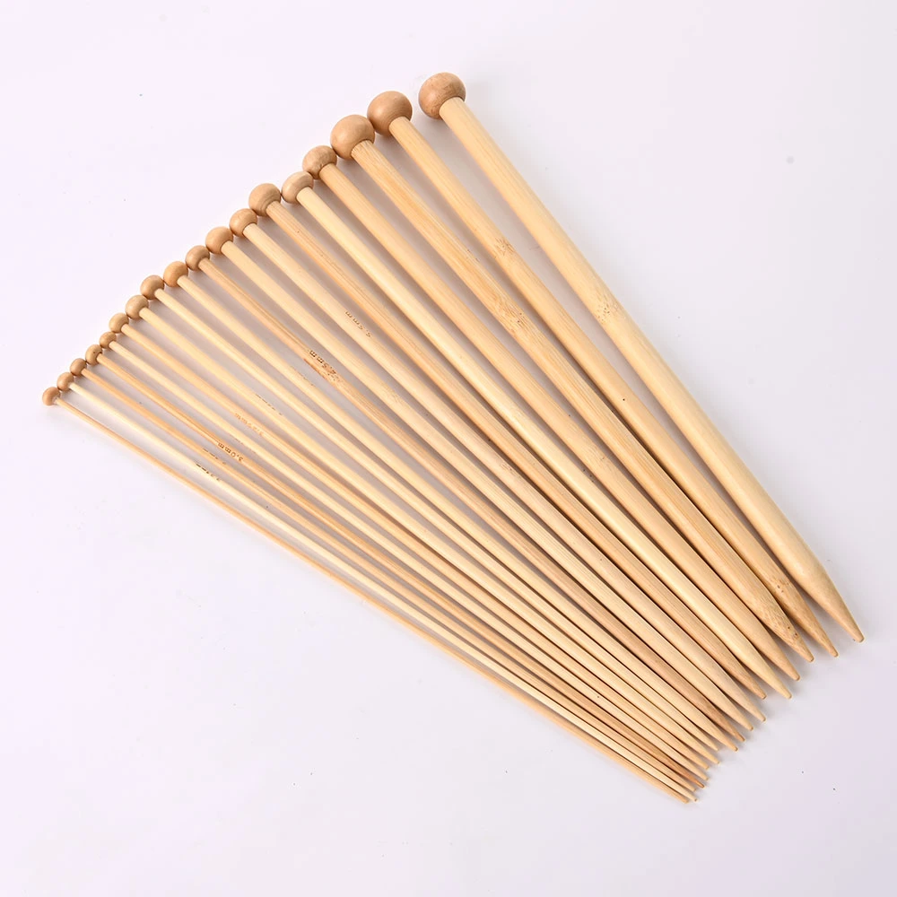 35cm Bamboo Circular Knitting Needles Single Point Yarn Hand Knitting Needle 8mm