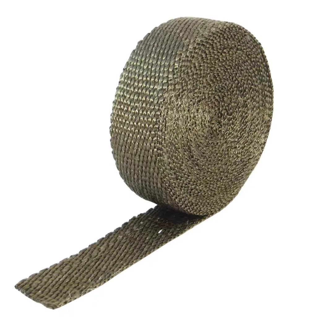 High Heat Fiberglass Insulation Exhaust Pipe Wrap Tape Cloth for Motorcycle Exhaust System