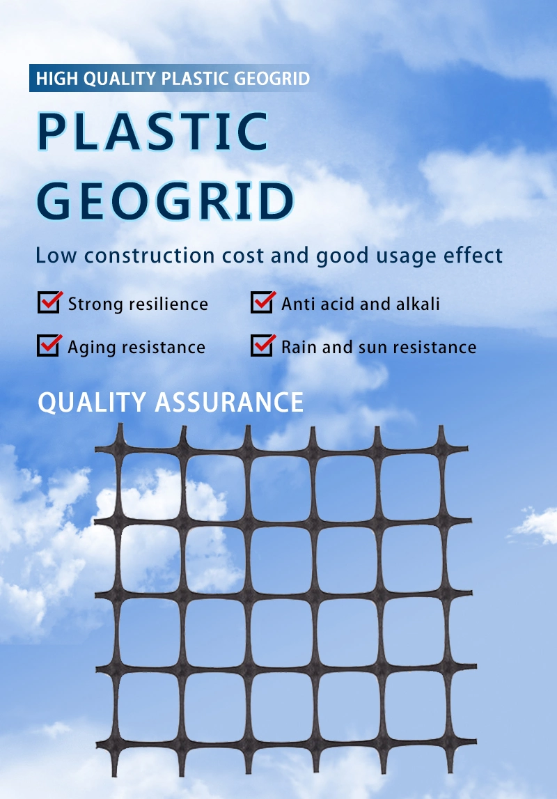 Plastic Material Biaxial Geogrid ISO/CE Certificates Geogrid Gravel Stabilizer Grid Hot Sale