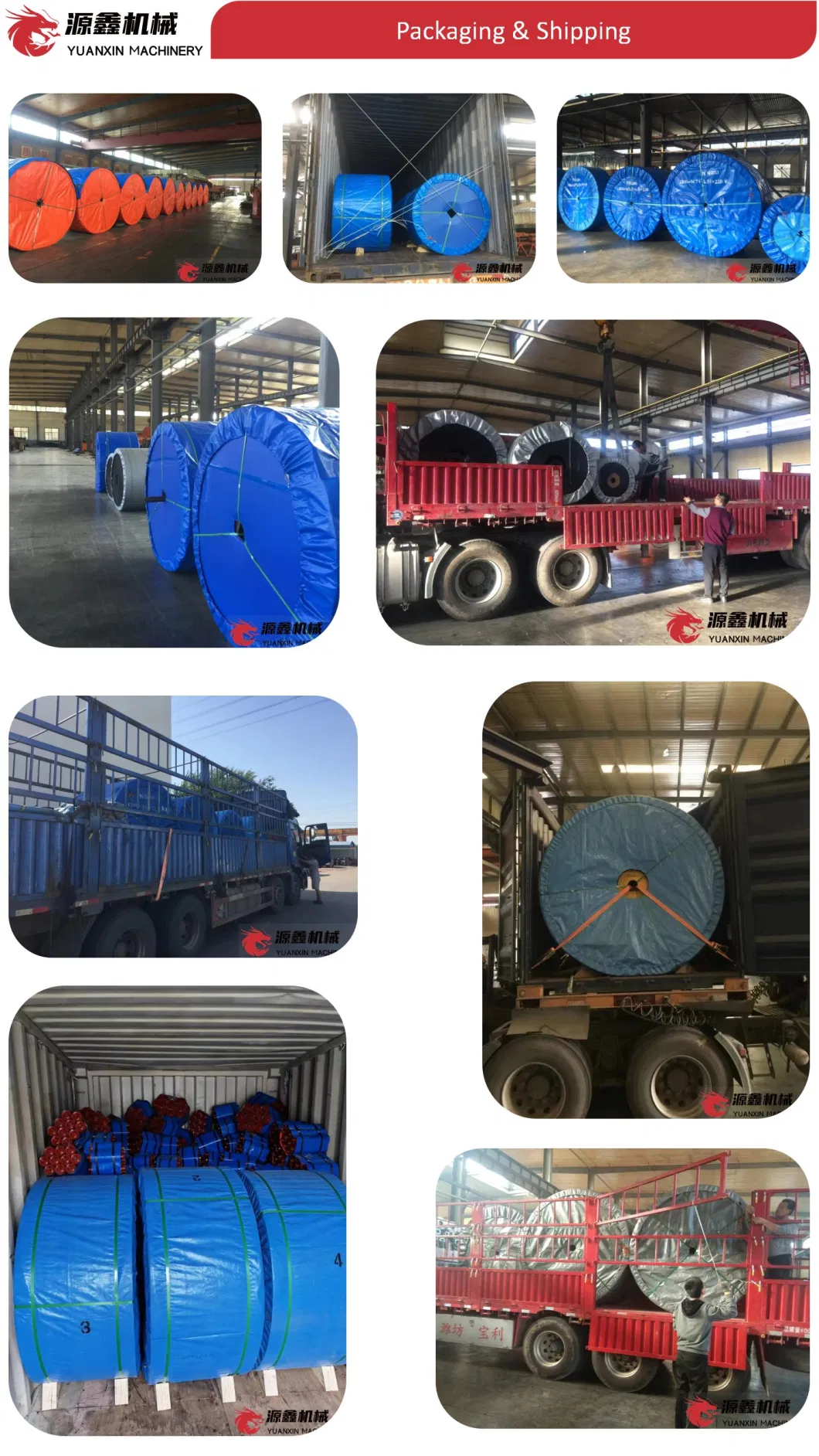 Coal Mining Conveyor System Tear Resistant/Wear Resistant/Heat Resistanct/Fire Resistant/Oil Resistant/Acid and Alkali Resistant Rubber Conveyor Belt