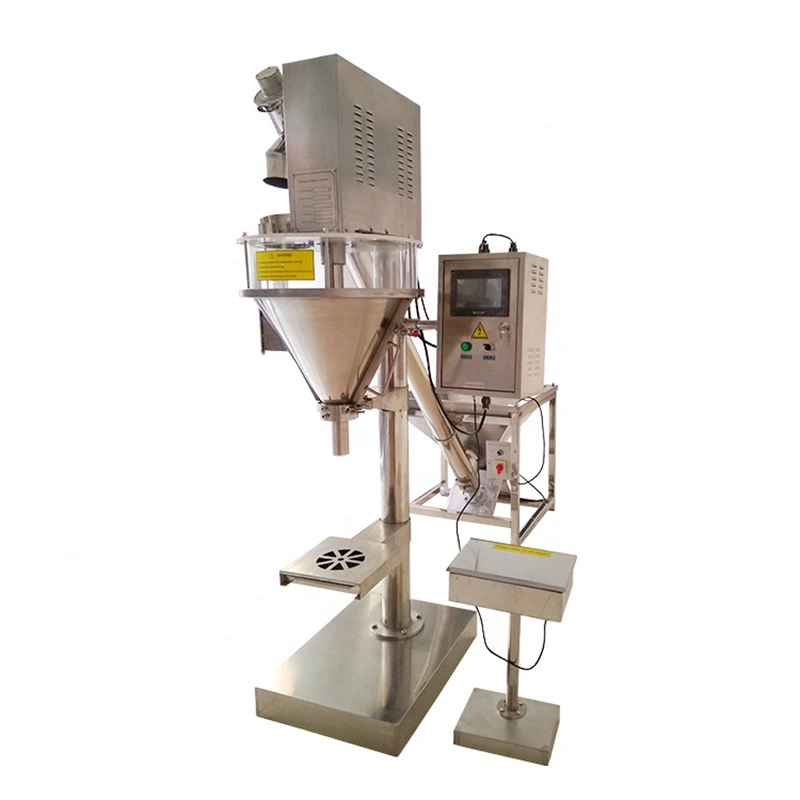 Auger Type Semi Automatic Protein Powder Seasoning Spices Packaging Equipment Sugar Starch Flour Powder Filling Packing Machine