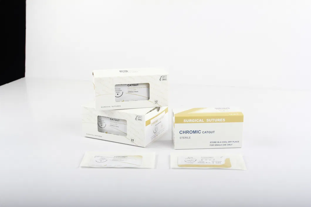 Chromic or Plain Catgut Suture Needle with CE &amp; ISO