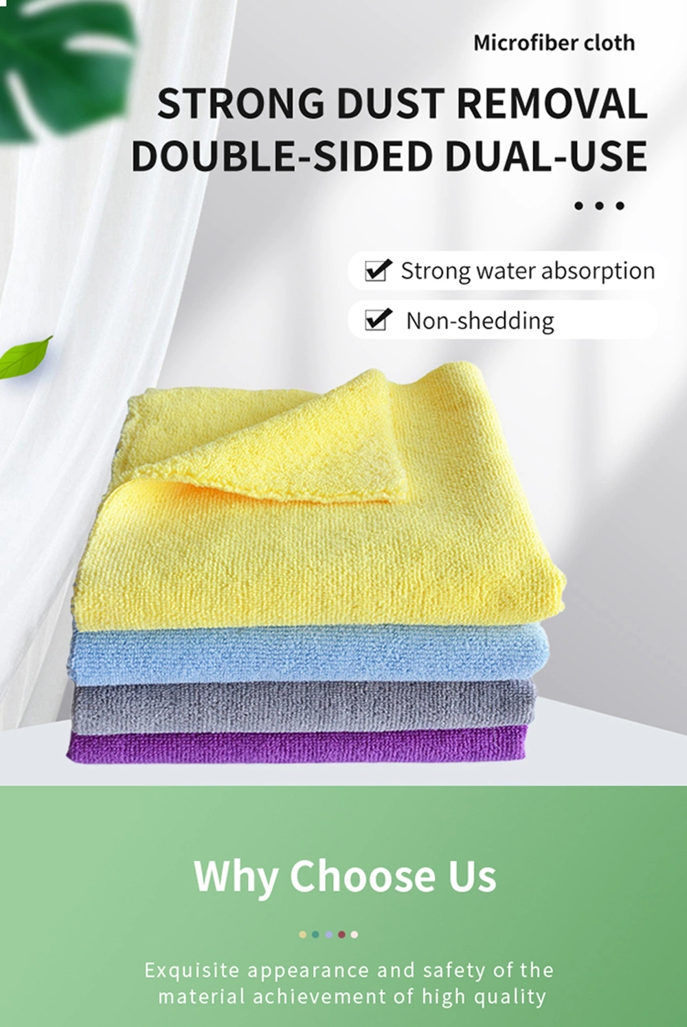 80 Polyester 20 Polyamide Microfibre Car Wash Towel Dish Kitchen Cleaning Cloth Microfiber Towel