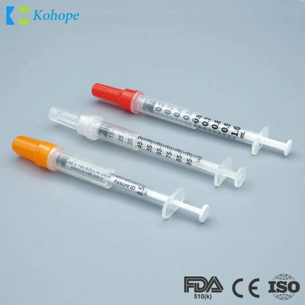 Good Service Plastic Auto-Destruct OEM/ODM 0.1ml/0.5ml/1ml/3ml/5ml/10ml China Safety Hypodermic Needle