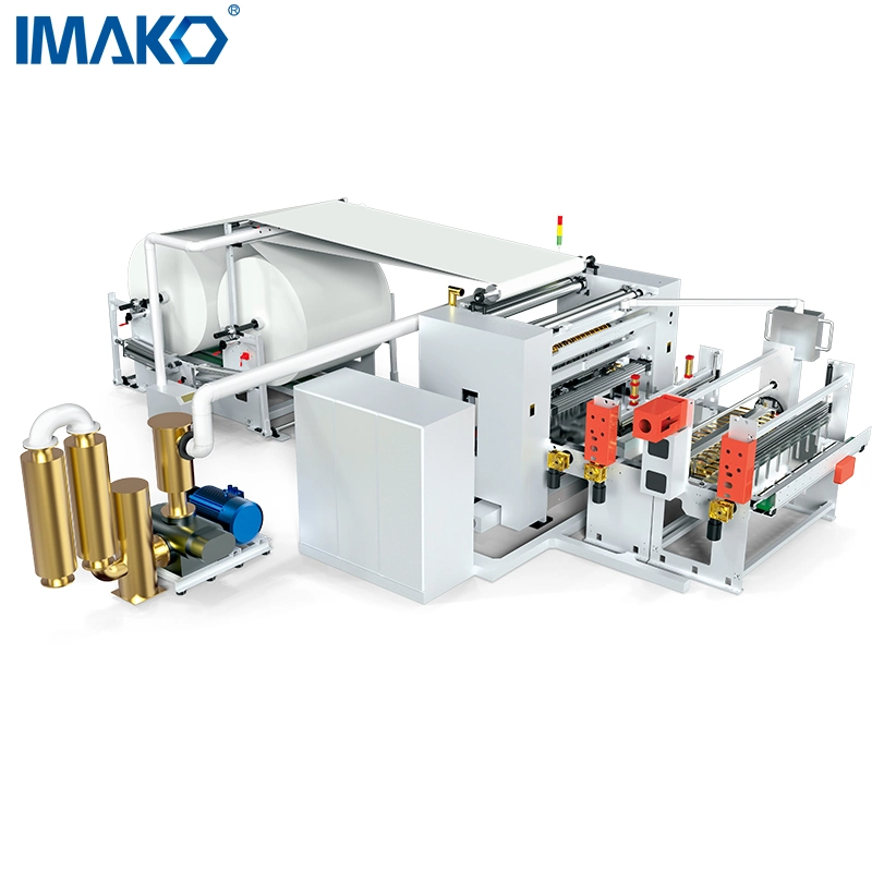 High Efficency Fully Automatic Maker Bath Tissue Roll Manufacturing Line Kitchen Towel Rewinding &amp; Cutting Packing Equipment Toilet Paper Making Machine Price