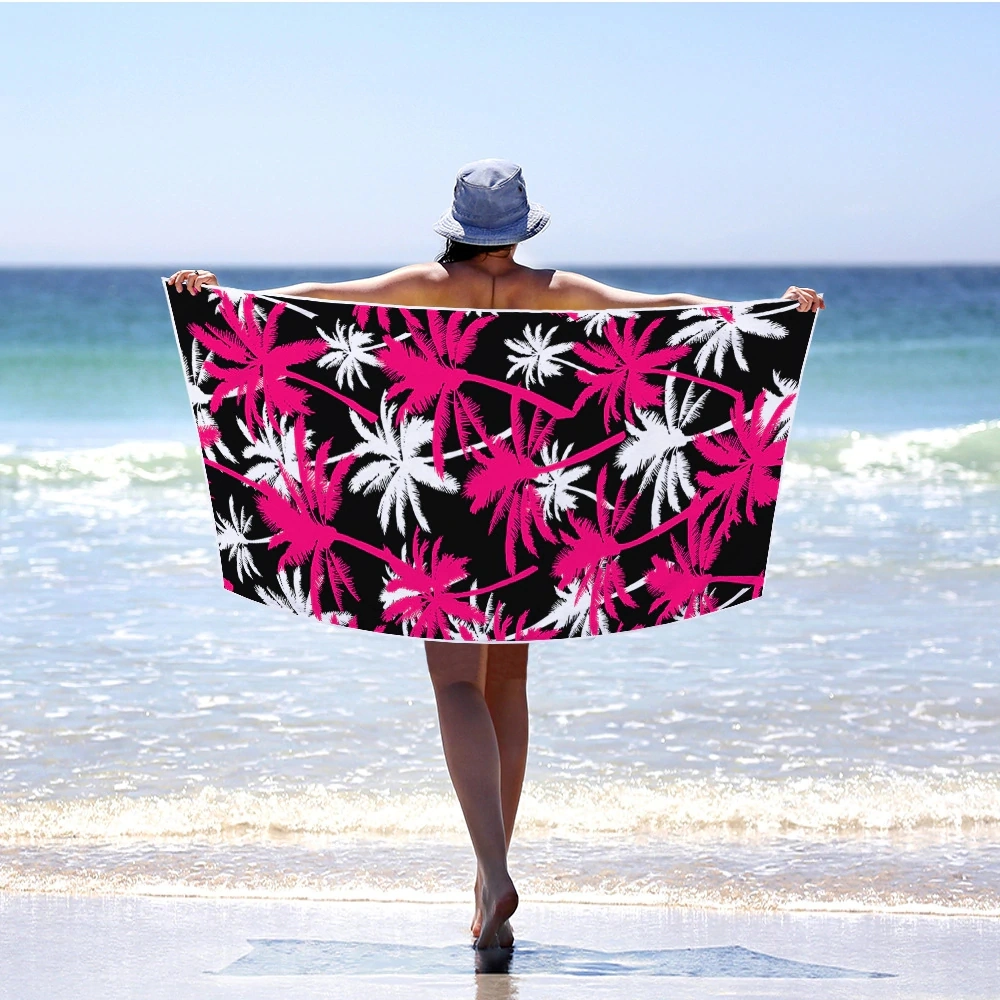 80X160cm Polyester Custom Wholesale Digital Sublimated Printed Logo Striped Sand Free Quick Dry Swimming Pool Cabana Stripe Microfibre Beach Towel