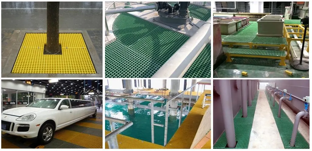 Corrosion Resistant Insulation Fiberglass Work Platform Industrial Floor Grating Glass Fiber FRP Grille 38X38X38mm