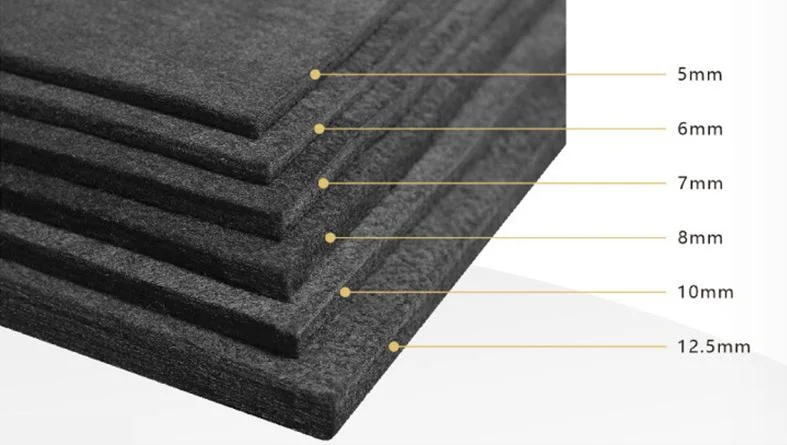 Carbon Composite Non-Woven Fabric Odor Absorption Black Polyester Fiber Polyester Mask Filter Cloth Factory