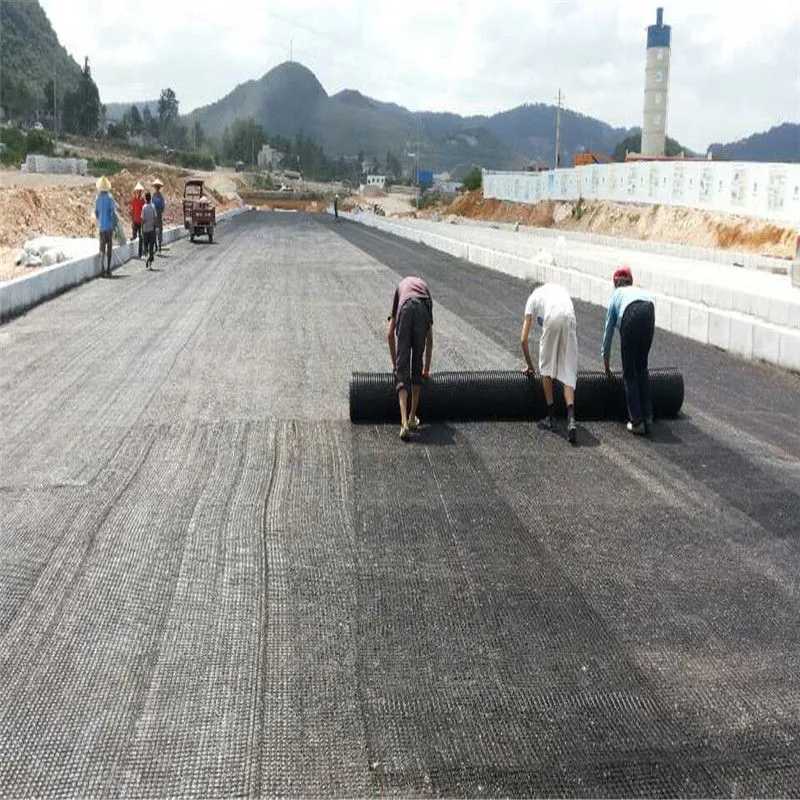 Warp-Knitting Biaxial Uniaxial Polyester Reinforced Composite Fiberglass Geogrid Nonwoven for Concrete Road Surface